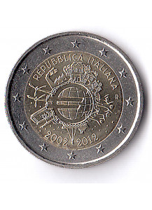 2012 - 2 euro ITALIA 10° Anniversario euro Fdc